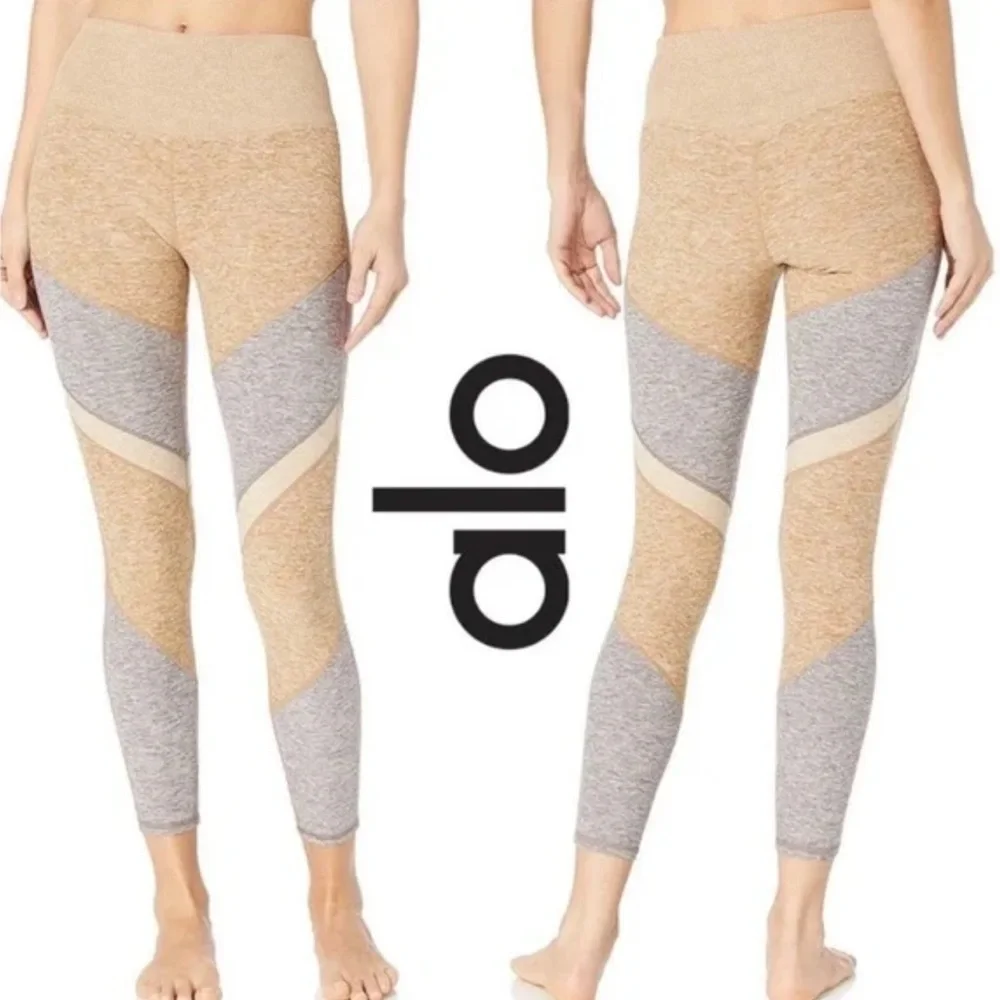 Alo Yoga High-Waist Alosoft Sheila Color Block Leggings XS